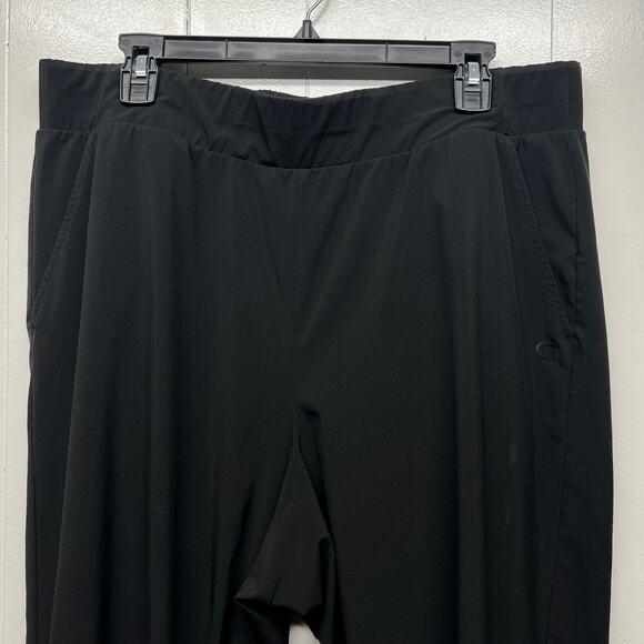 Gap Women's Pull On Black Tapered Leg Pants Size XL Side Pockets Relaxed Fit - Picture 6 of 13
